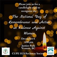 National Day of Remembrance Candlelight Vigil @ Justice Park